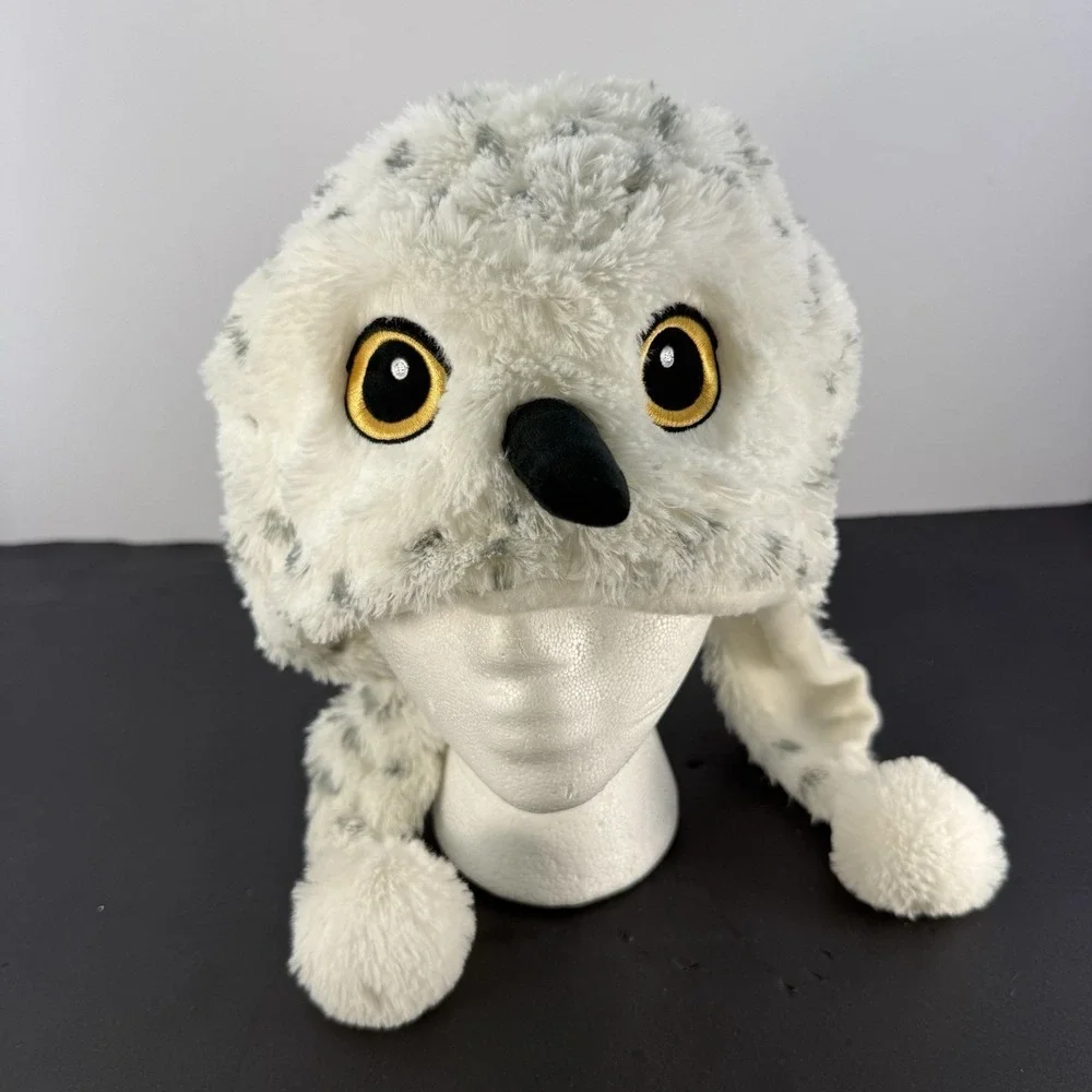 Harry Potter Hedwig Owl Beanie Faux Fur Lined Hat Accessory Innovations Youth